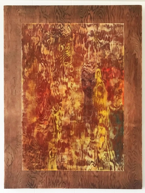Other Minds at the Carnival paintings Pigment into Plaster