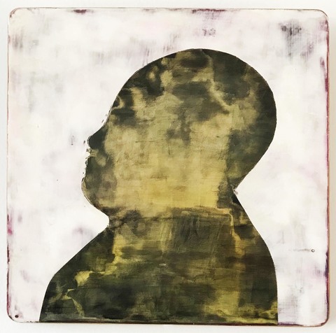 Alfred Hitchcock As A Young Man paintings Pigment into Plaster