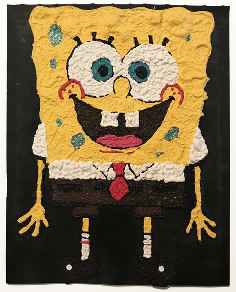 Sponge On Acid paintings Acrylic on Neoprene