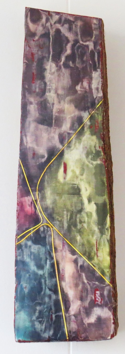 Skinny Piece paintings Pigment into plaster