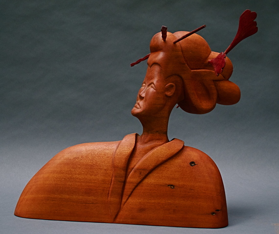 Geisha Moments Redefined | Richard Crangle and Kristine Fisher Reclaimed mahogany wood
