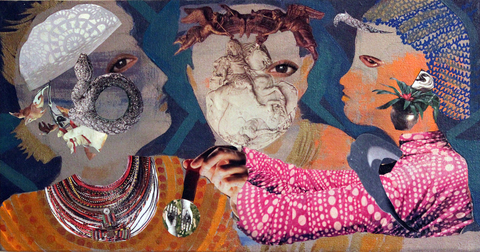What We Think 2 Private Mythologies mixed media on canvas