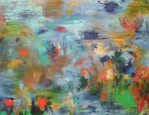 Janell O'Rourke Abstract Landscapes oil on canvas