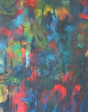 Janell O'Rourke Abstract Landscapes oil on canvas