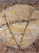 Jane McMahan Collapse Watercolor and Ink on Watercolor Paper