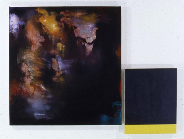 Janet Goleas Color Bars and Diptychs oil on canvas