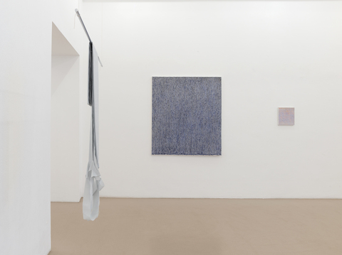  Thomas Rehbein Gallery 2019 Cloth folded ironed, cut, draped, aluminum, string