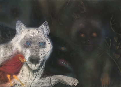 JAN HARRISON Paintings: Pastel and ink on rag paper. 1993-2024 Animals in the Anthropocene and Mourning Dove Series  pastel, ink, and charcoal on rag paper