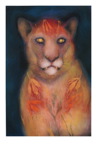 JAN HARRISON The Corridor Series - Big Cats, and Other Animals 2009-2012 Pastel, charcoal and ink on rag paper