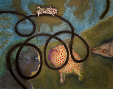 JAN HARRISON Paintings: Pastel and ink on rag paper. 1993-2024 Animals in the Anthropocene and Smaller Work charcoal, pastel, and ink on rag paper