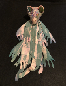 JAN HARRISON Recent Sculpture: Sculptural Installations and Puppets Hand puppet, porcelain, ink, encaustic, and cloth