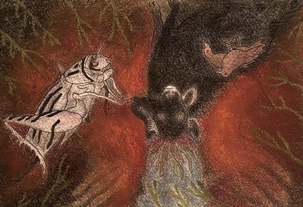 JAN HARRISON Paintings: Pastel and ink on rag paper. 1993-2024 Animals in the Anthropocene and Smaller Work pastel, charcoal, and ink on rag paper