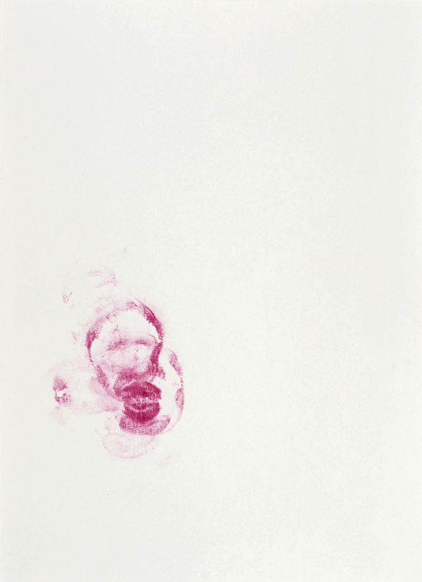 JANICE SLOANE This Could Be You -Lipstick mouth prints 2021 lipstick mouth print on paper