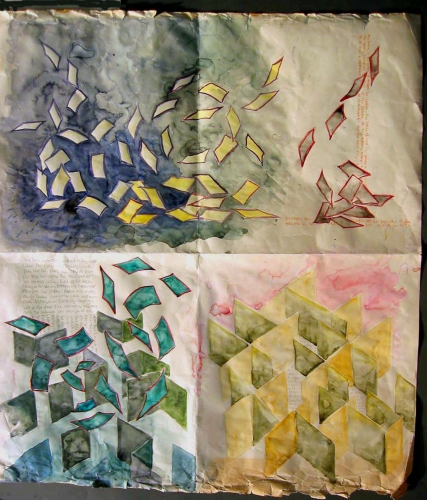 Janina Ciezadlo House of Cards Watercolor on Basingwerk Paper