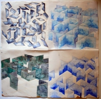 Janina Ciezadlo More Cards Water Color on Basingwerk Paper