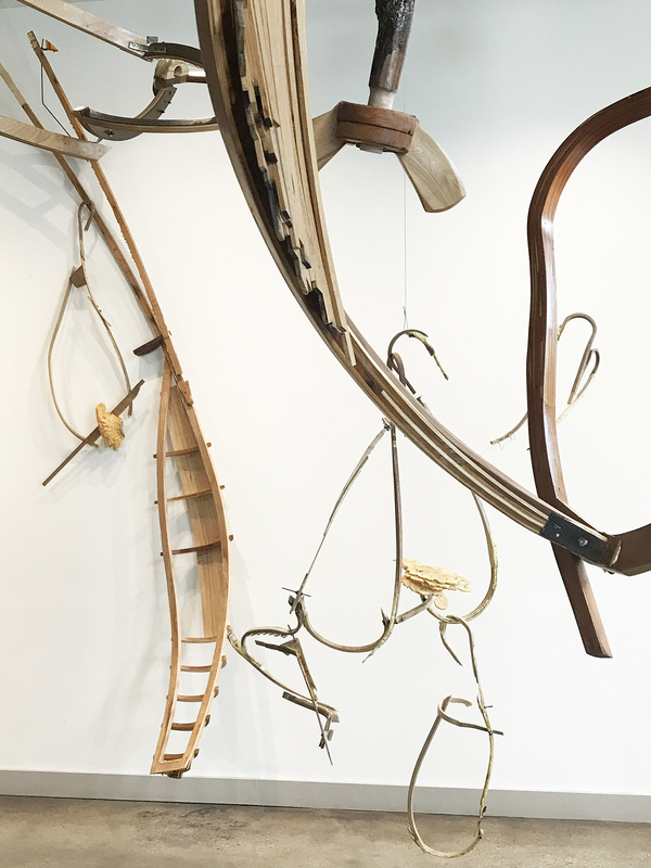 jason tanner young     State Fellowship Application various wood types (walnut, poplar, oak, maple, douglas fir, plywood) copper, automotive reflector; and various hardware