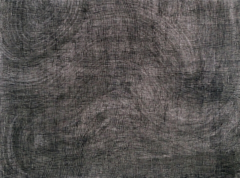 Expedition Zip (black grid) WORK ON PAPER gouache on paper