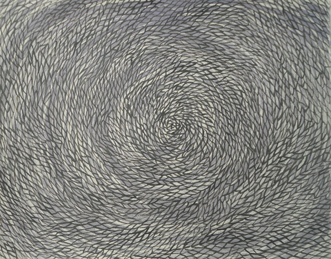 Untitled (vortex series) WORK ON PAPER gouache on paper