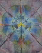 Jeanne Wilkinson 5. Symmetry Paintings (2000) Acrylic on silk