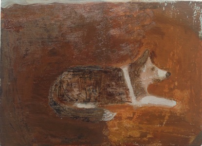  The dogs oil on panel