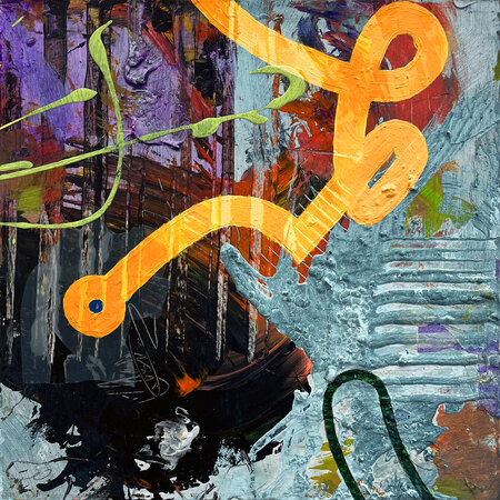 Jeff Alan West Paintings Acrylic on birch panel