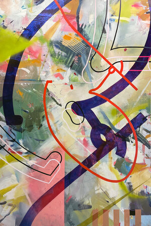 Jeff Alan West Paintings Acrylic on birch panel