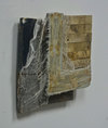  reAssemblages wood, beeswax, resin, pigment, fabric, paper, black walnut dye