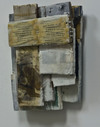  reAssemblages wood, beeswax, resin, pigment, collagraph, paper, fabric