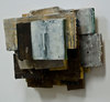  reAssemblages wood, beeswax,resin, pigment, paper, fabric, black walnut dye