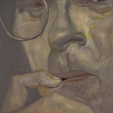 Jeffrey Saldinger Self-portrait paintings oil on linen