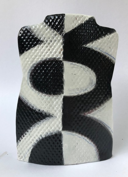 Handbuilt Ceramics Slab built clay, glazed