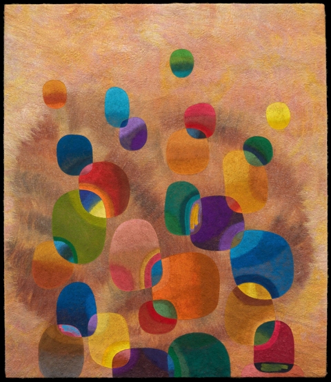 Jenne Giles Felt Paintings: Convivial Series merino wool, tencel, silk, mixed media