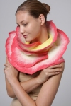  Wearable Art: Harlequin Feltworks wool, silk
