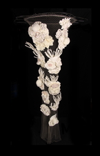 Jenne Giles Soft Sculpture: Floating World wool, silk, cotton, linen, nylon, steel