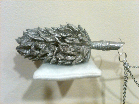 J E N   P E P P E R  Magnolia 2012 cast aluminum . stainless steel chain