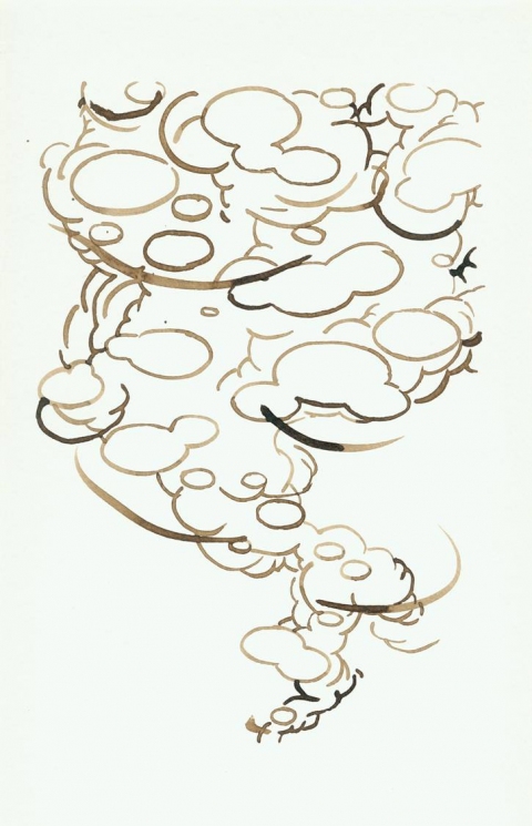  texts walnut ink on paper