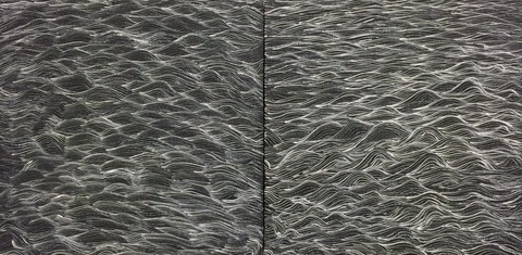   flotsam + jetsam ink . iron oxide . birch panels