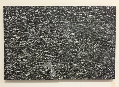   flotsam + jetsam ink . acrylic . iron oxide . birch panels