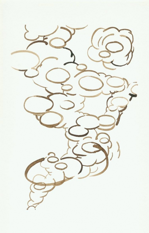  texts walnut ink on paper