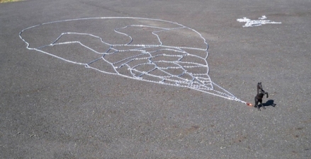 Wind Rider Solaina de Pilono, Galicia, SPAIN found toy . aluminum chain