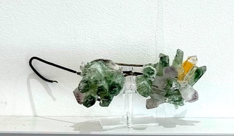  Seeing Through Yesterday Vintage motorcycle glasses with Quartz crystals