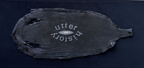  Seeing Through Yesterday Sting Ray hide with polyethylene letters