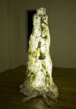 Jeph Gurecka solo exhibition, "Shiny Bright Souvenir", 2008 31Grand Gallery, New York, NY. hand molded and cast resin, interior lighting