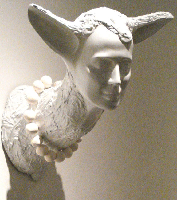 Jerelyn Hanrahan SCULPTURE cast fiberglass,porcelain pearls