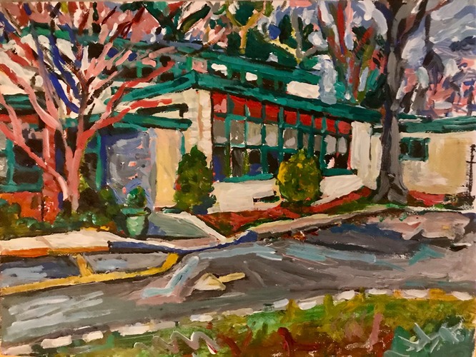 Jerelyn Hanrahan  PLEIN-AIR PAINTINGS OF THE NORTH SHORE ACRYLIC ON CANVAS BOARD