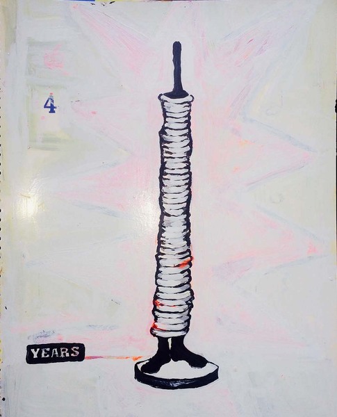 Jerelyn Hanrahan WORKS ON PAPER Ink on laminated paper