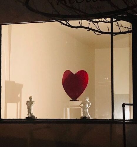 Jerelyn Hanrahan  CERAMIC FIGURINE and ceramic objects series Porcelain Figurines on granite base