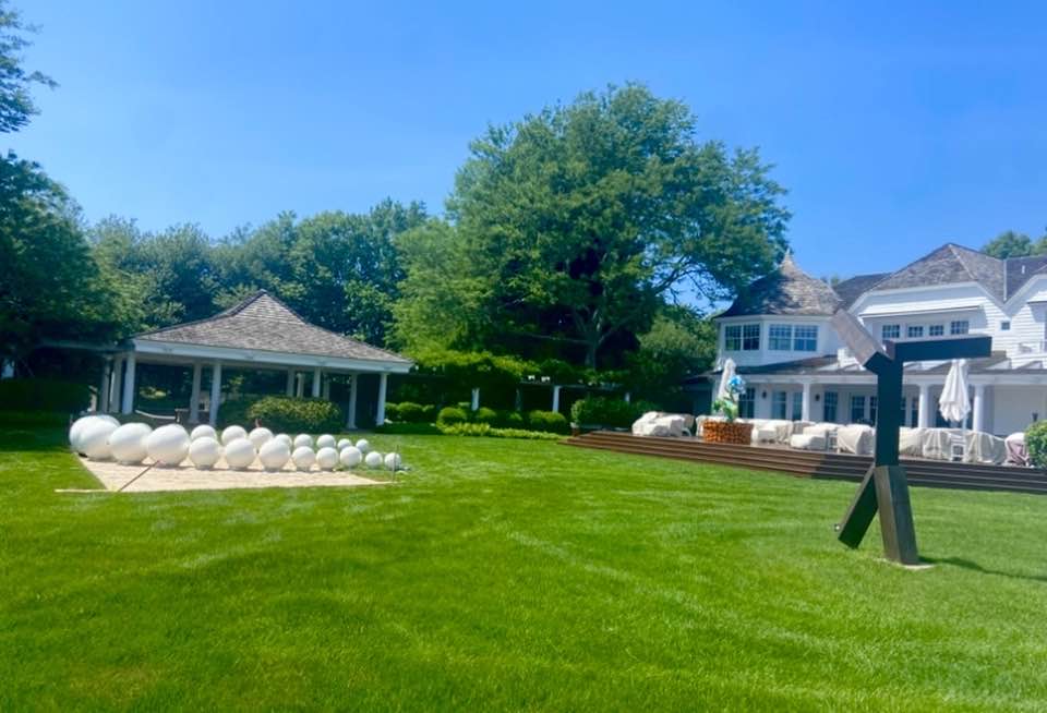 Jerelyn Hanrahan SCULPTURE spun aluminum, steel, rope