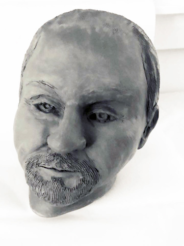 Jerelyn Hanrahan PAINTINGS AND PORTRAITS  Ceramic head 