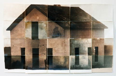 Jeri Coppola HOUSE Toned photographs and cellophane tape